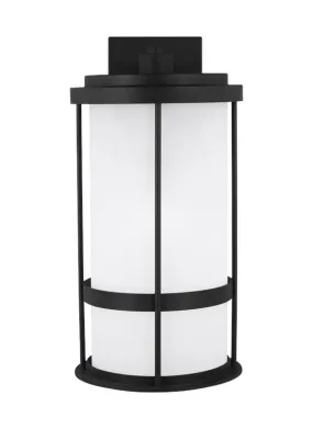 Wilburn Collection - Large One Light Outdoor Wall Lantern | Finish: Black - 8790901EN3-12